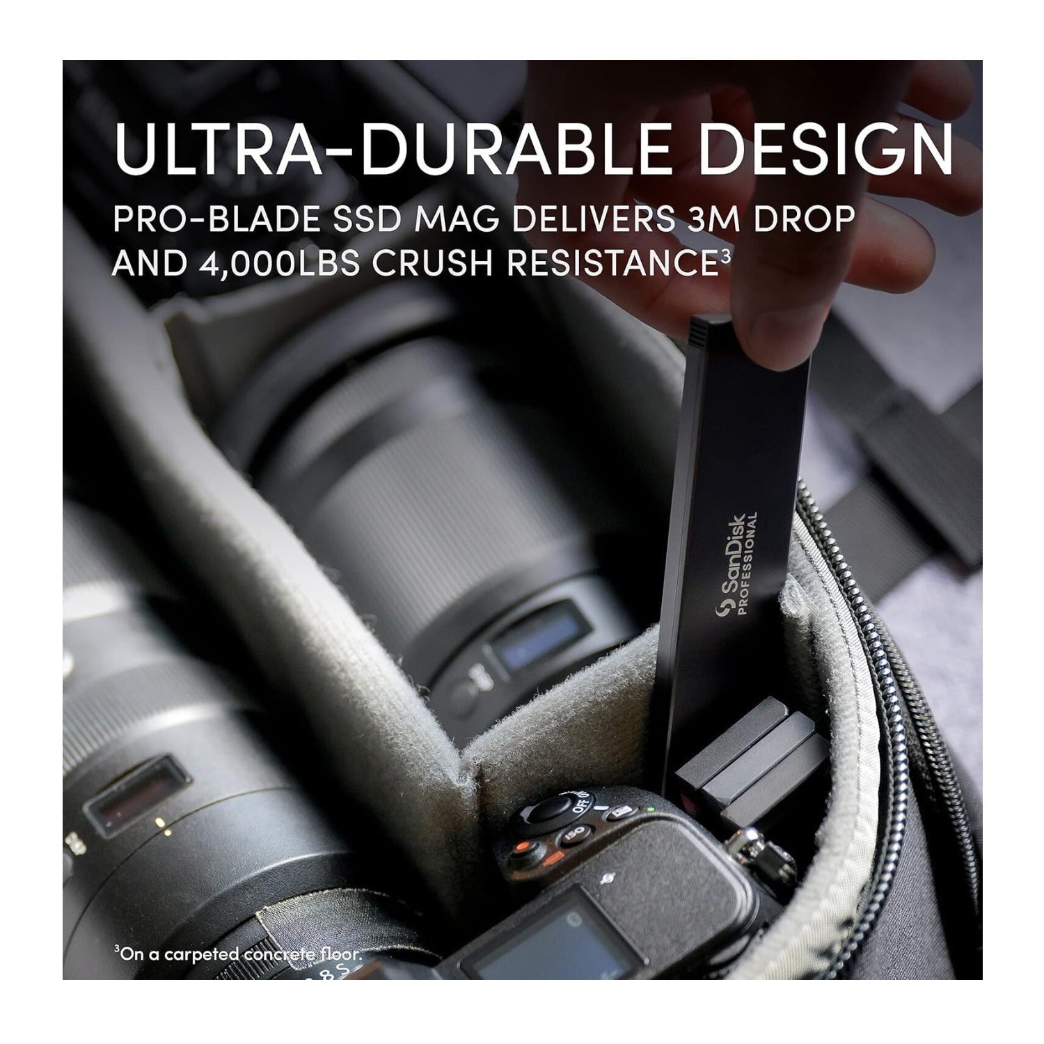 Sandisk Professional 1TB PRO-Blade Transport Portable and Modular NVMe SSD