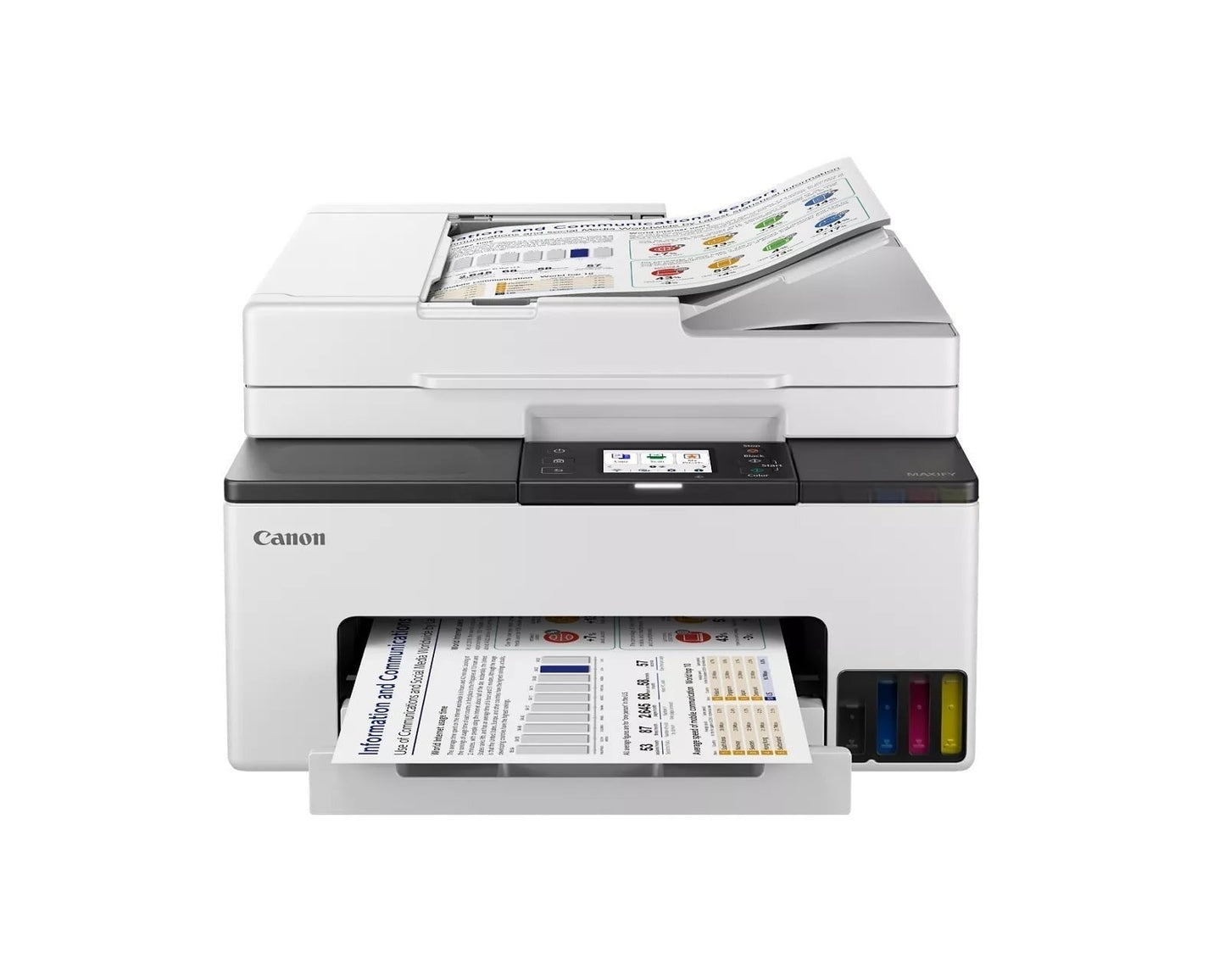 Canon Maxify GX2020 Wireless MegaTank All-In-One Color Inkjet Printer with 2.7-Inch Touchscreen