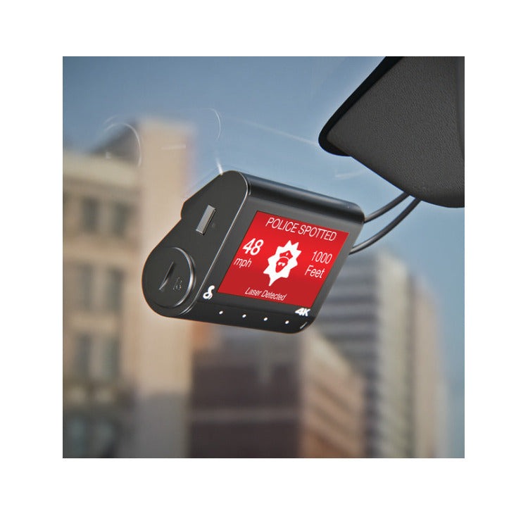 Cobra SC 250R 4K Dash Cam with Rear Camera, 360 Alerts, GPS and Cloud (Black)