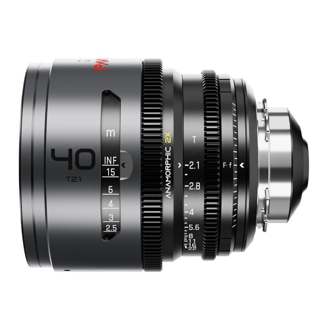 DZOFilm PAVO 40mm Anamorphic 2x T2.1 Neutral Coating PL or EF Mount Lens (Space Gray and Black)