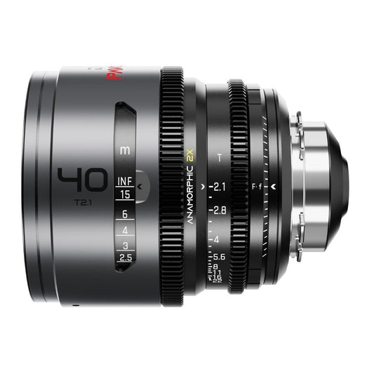 DZOFilm PAVO 40mm Anamorphic 2x T2.1 Neutral Coating PL or EF Mount Lens (Space Gray and Black)