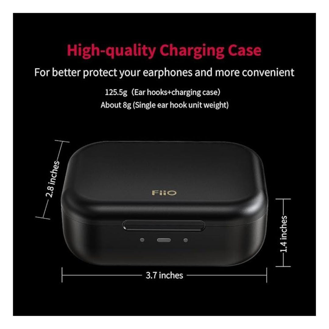 FiiO UTWS5 True Wireless Amplifier Bluetooth Earbuds Hook with Standard MMCX and 30 Hrs Battery Life