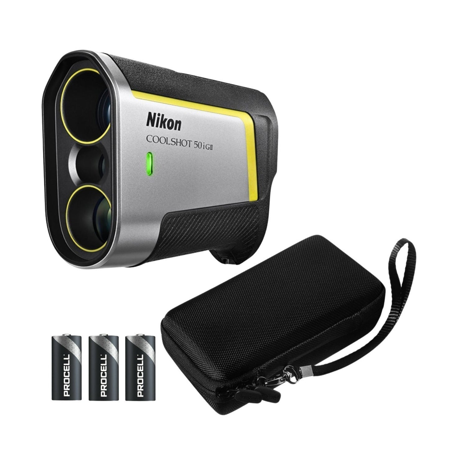 Nikon CoolShot 50i GII 6x22 Golf Laser Rangefinder Bundle