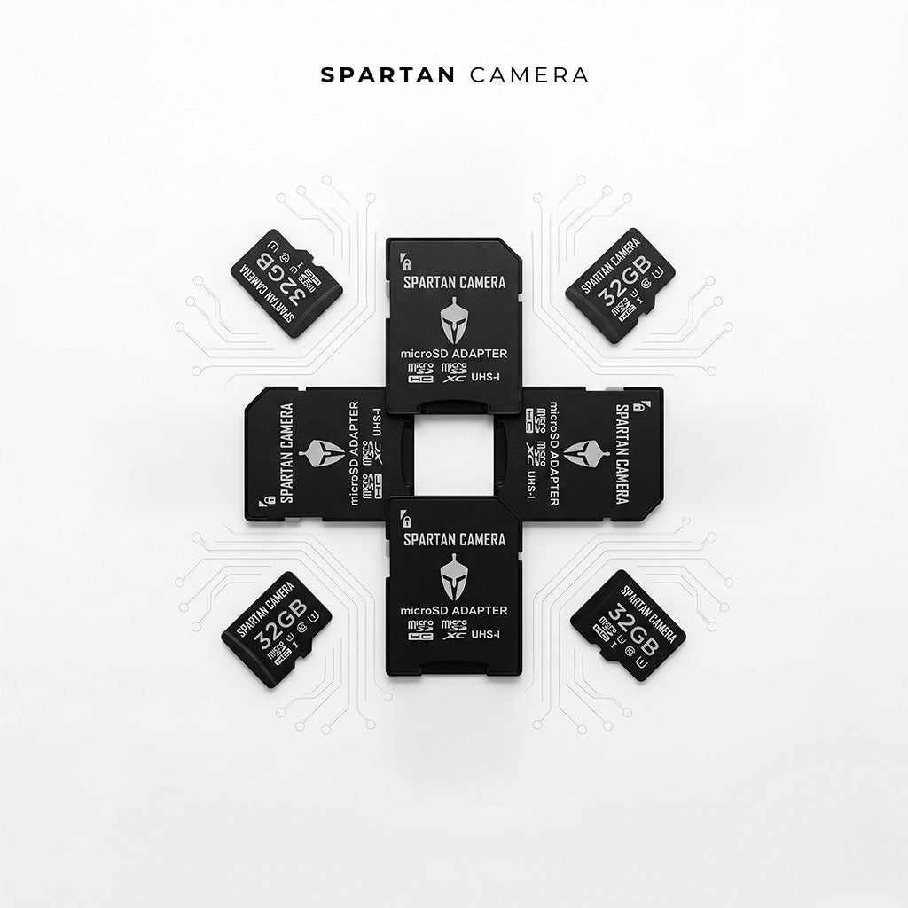 Spartan 32GB Micro Memory Card (6 Pack) with Adapter and Card Reader Bundle