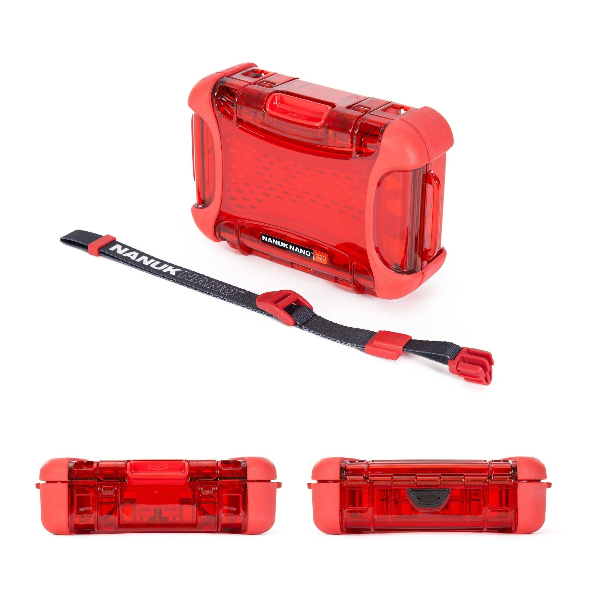 NANUK 320 Nano Series Medium Waterproof Polycarbonate Hard Case (Red)