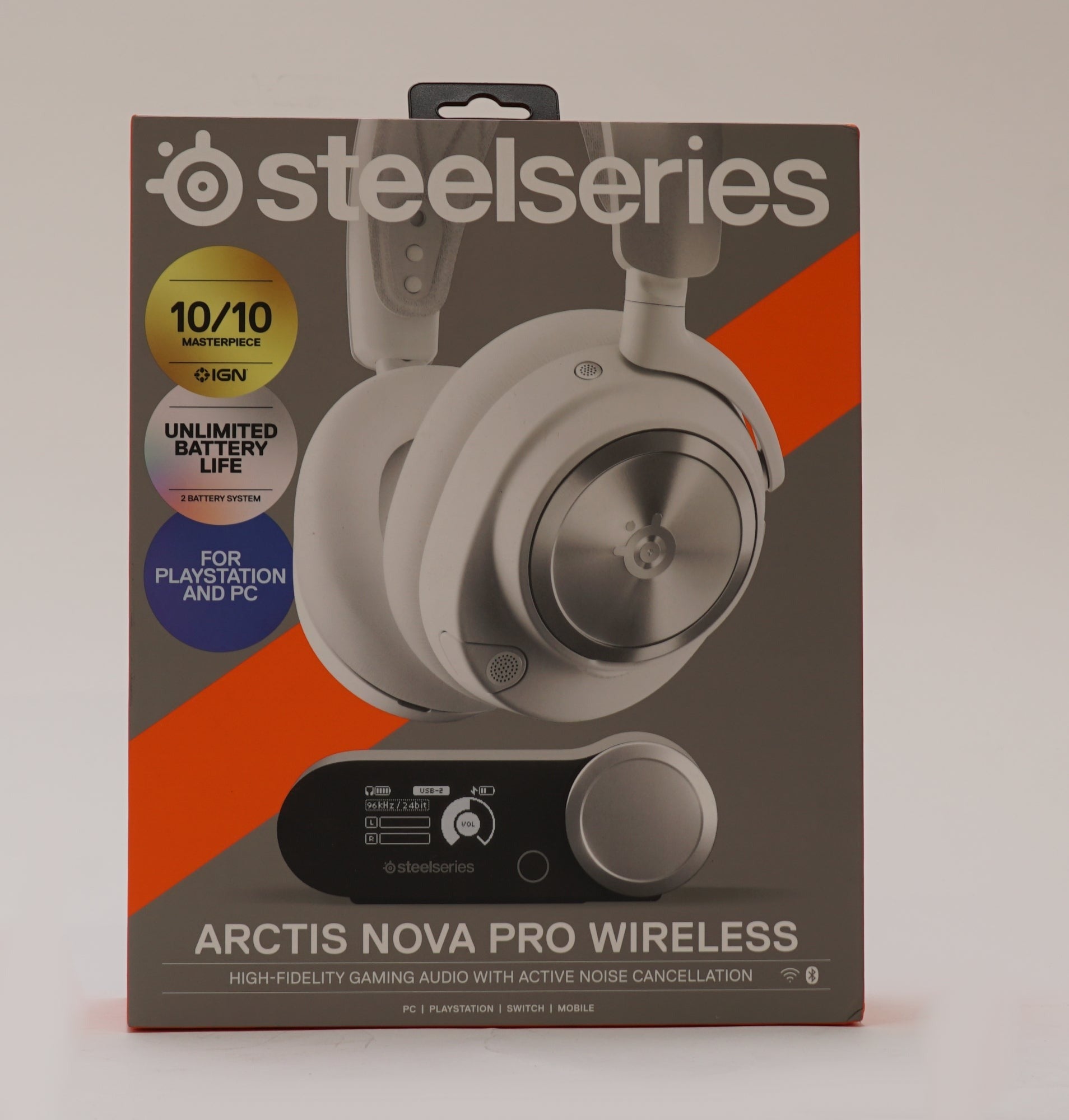 Steel Series Arctis Nova Pro Wireless Multi-System Gaming Headset (White) (Used)