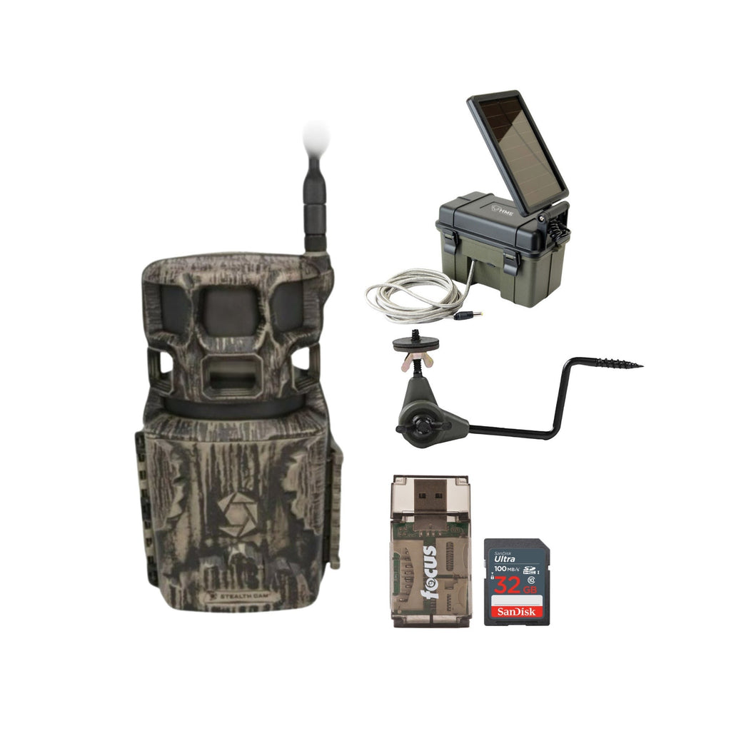 Stealth Cam Revolver Pro 2.0 360 Degree 40MP 1440p Brown Trail Camera Bundle