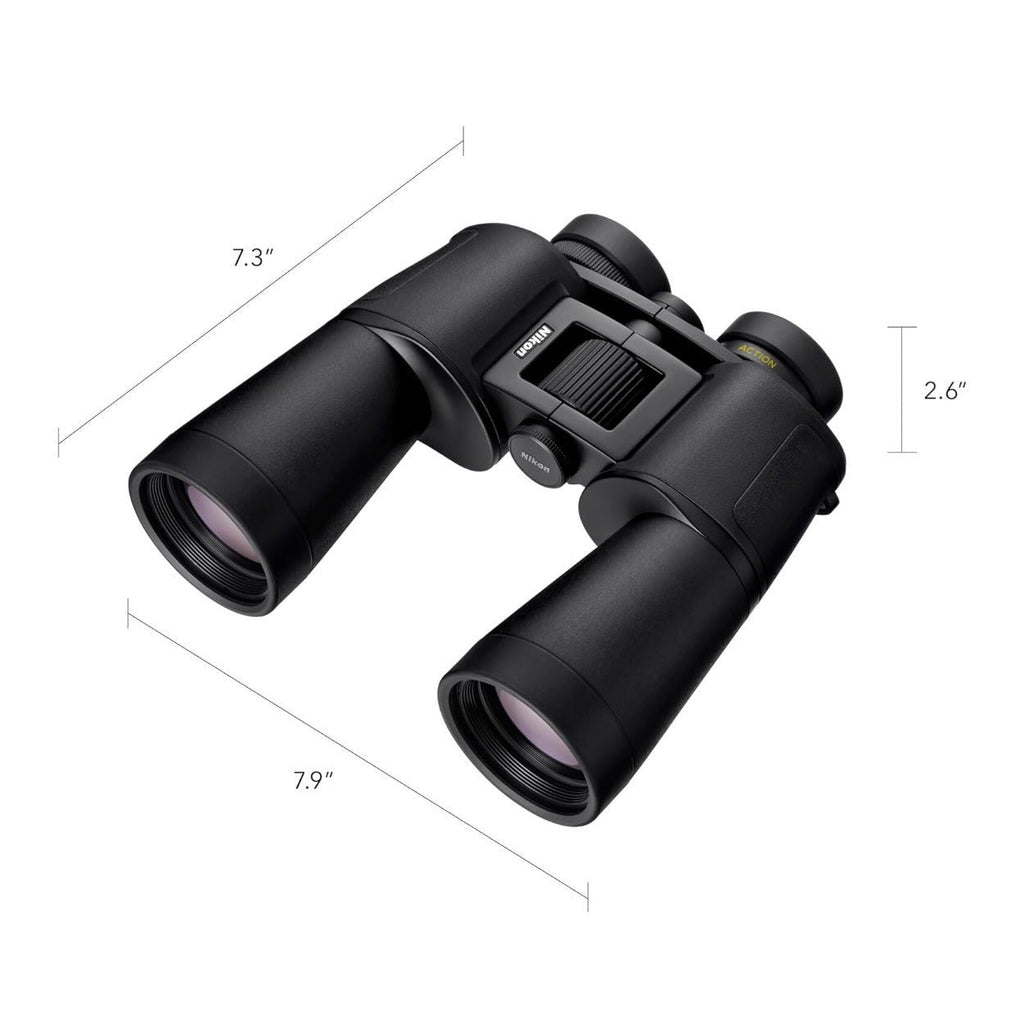 Nikon Action 12x50 Binoculars with Multilayer-Coated Optics and Porro-Prism Design (Black)