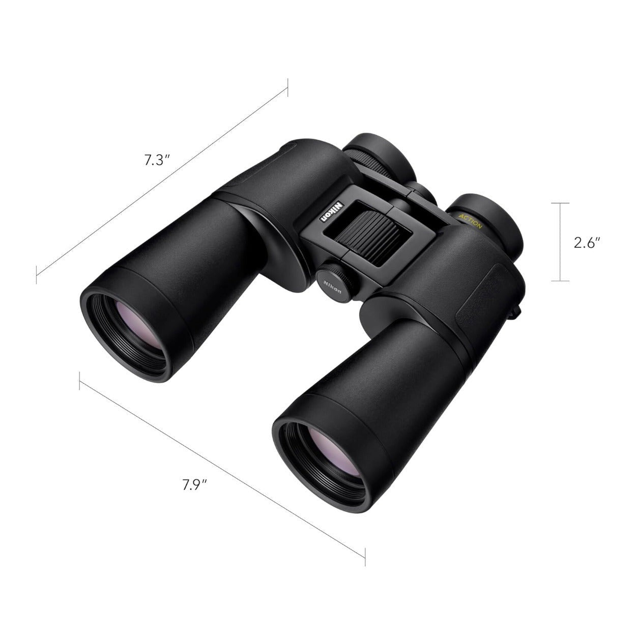 Nikon Action 12x50 Binoculars with Multilayer-Coated Optics and Porro-Prism Design (Black)