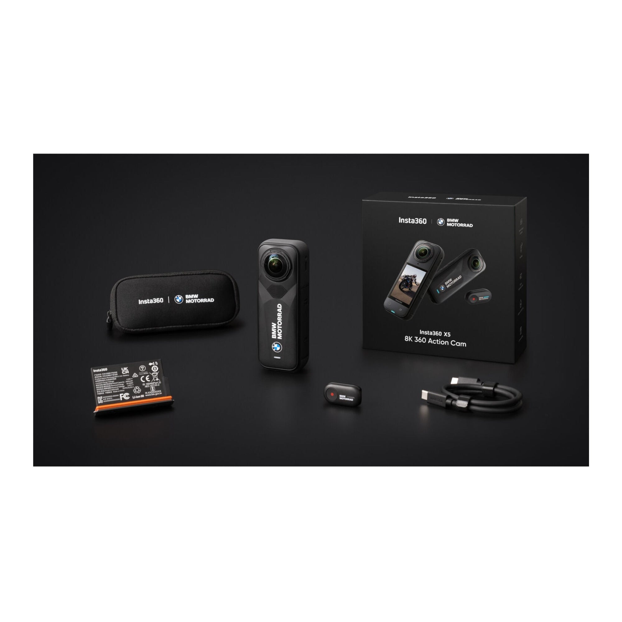 Insta360 X5 360 8K Action Camera (BMW Motorrad Edition, Black)