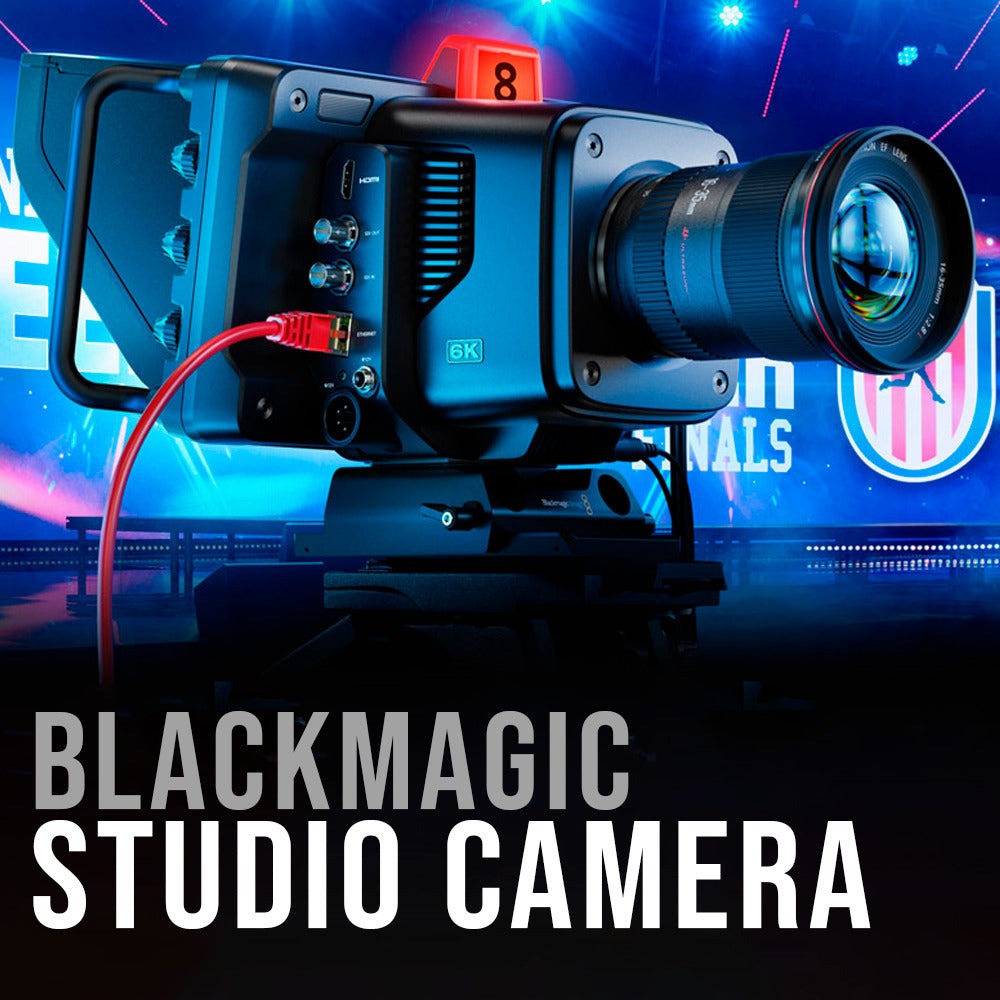 Blackmagic Design Studio Camera 4K Plus G2 with ASPH Lens (Black) and Zoom Demand Bundle