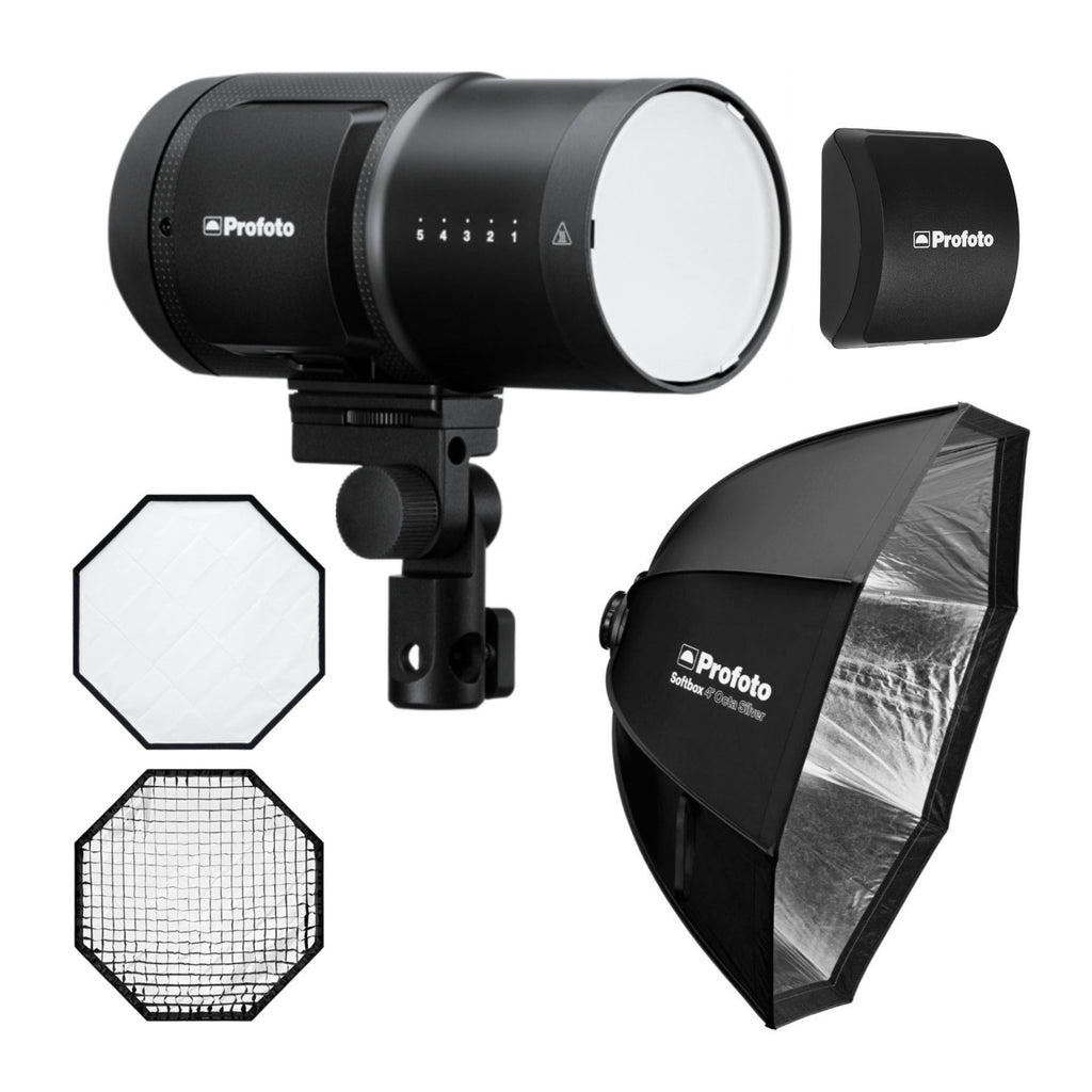Profoto B20 Monolight Bundle with Softbox, Softgrid and Battery