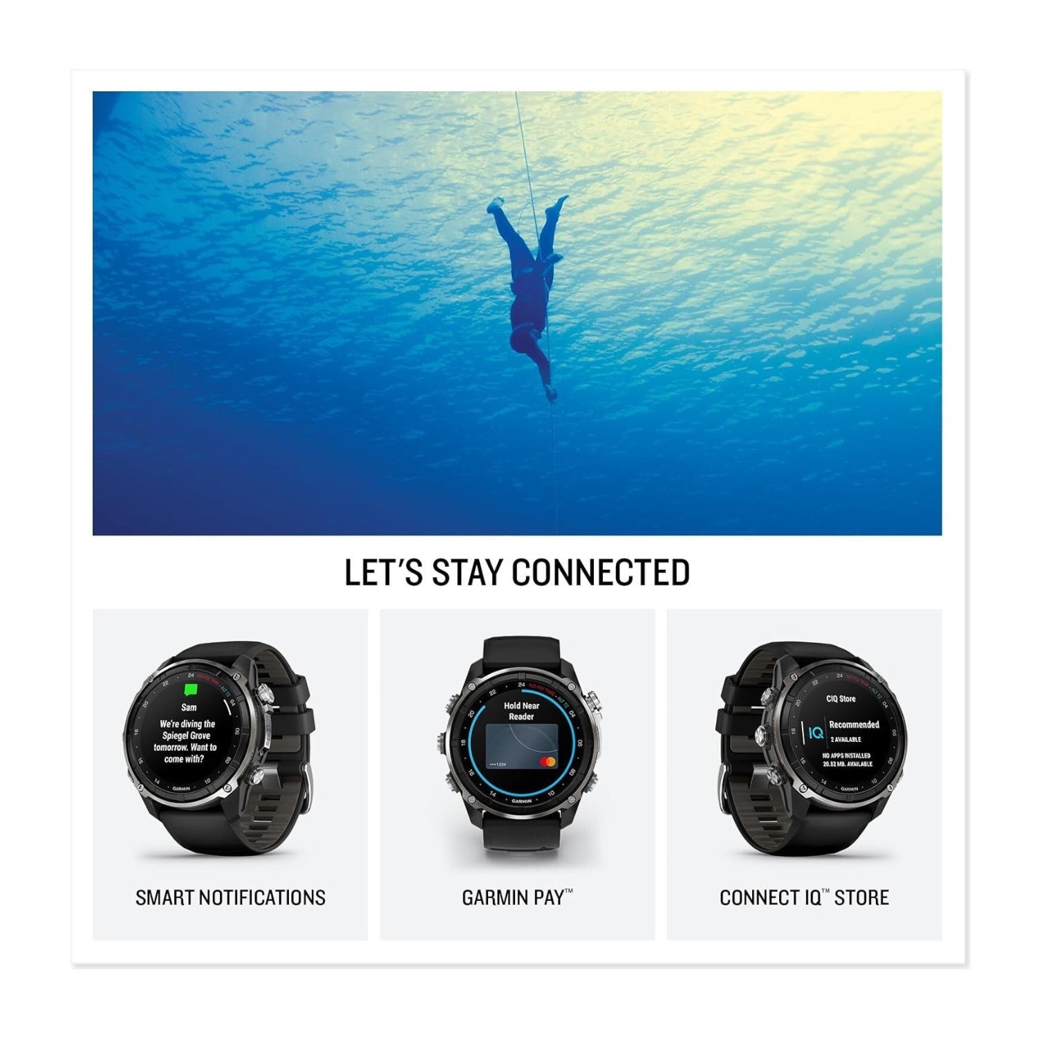 Garmin Descent Mk3i 51mm Smartwatch Dive Computer (Silver/Black PVD Titanium)