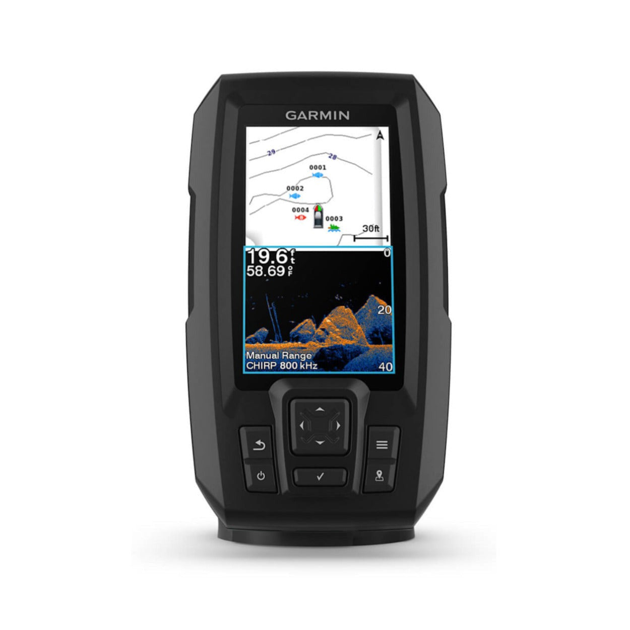 Garmin STRIKER Vivid 4cv Color Display Fishfinder Bundle with GT20-TM Transducer and Display Cover