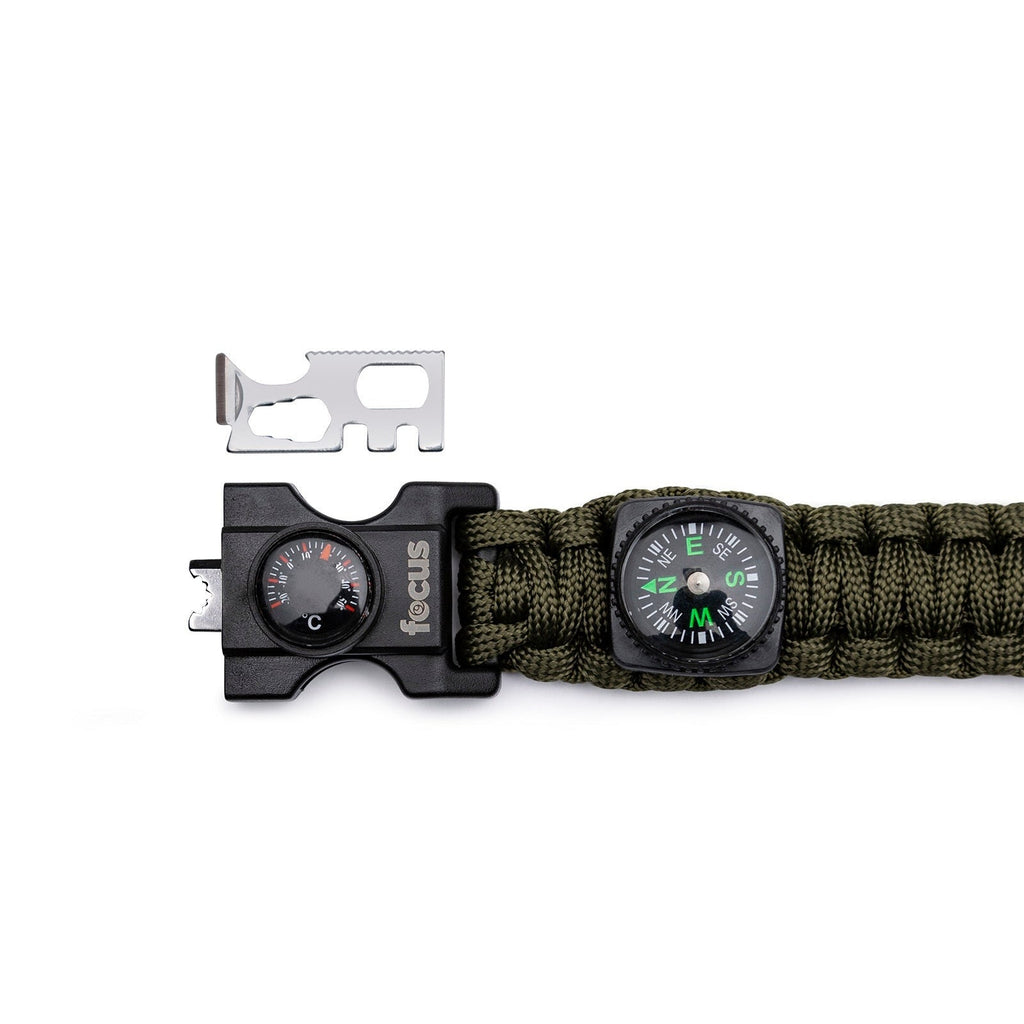 Spyderco Rescue 3 Lightweight Folding Knife with Multi-Tool Paracord Bracelet