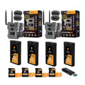 Spypoint FLEX-DARK GPS-Enabled Cellular Trail Camera with Accessories Bundle