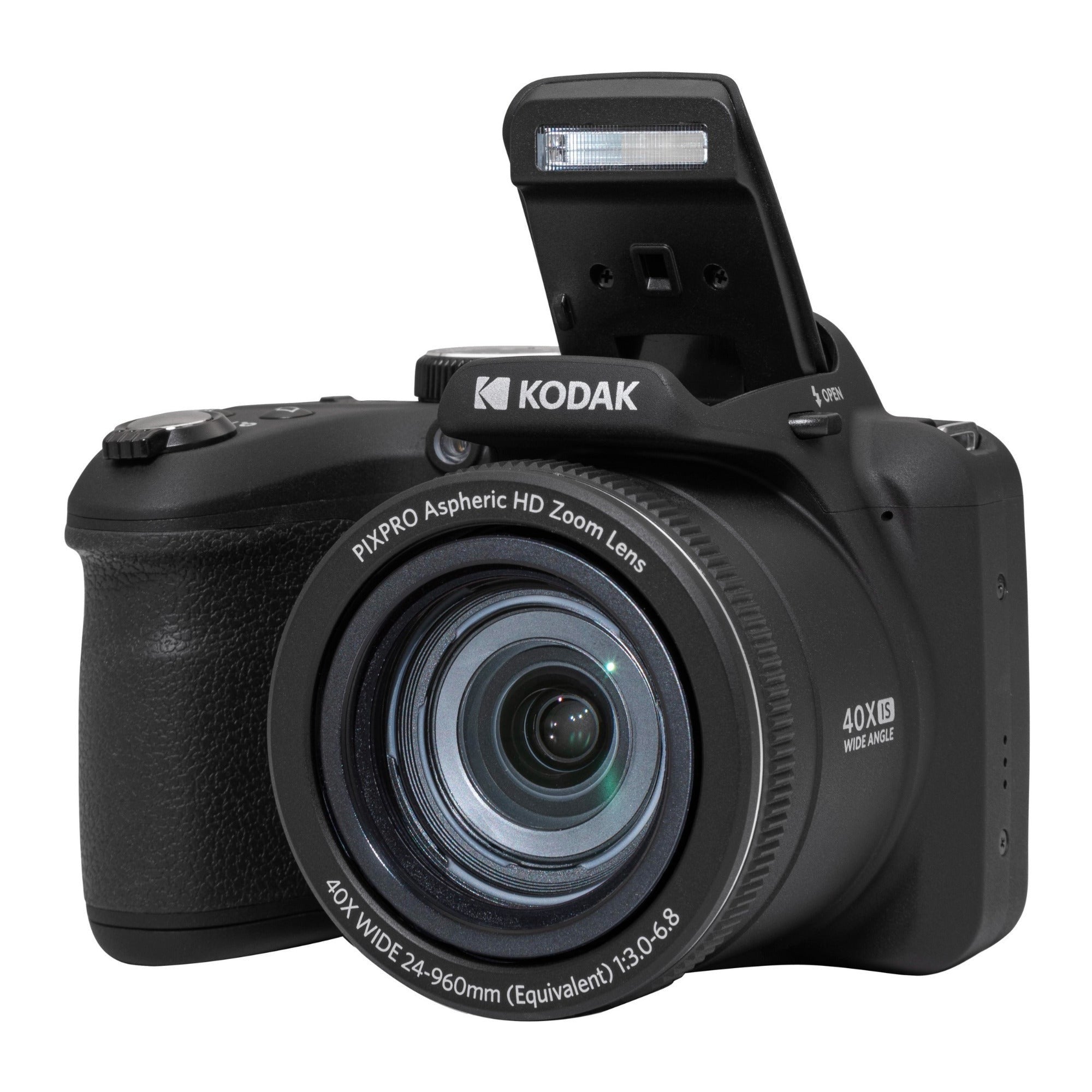 Kodak PIXPRO AZ405 16MP Astro Zoom Digital Camera (Black) Bundle with SD Card