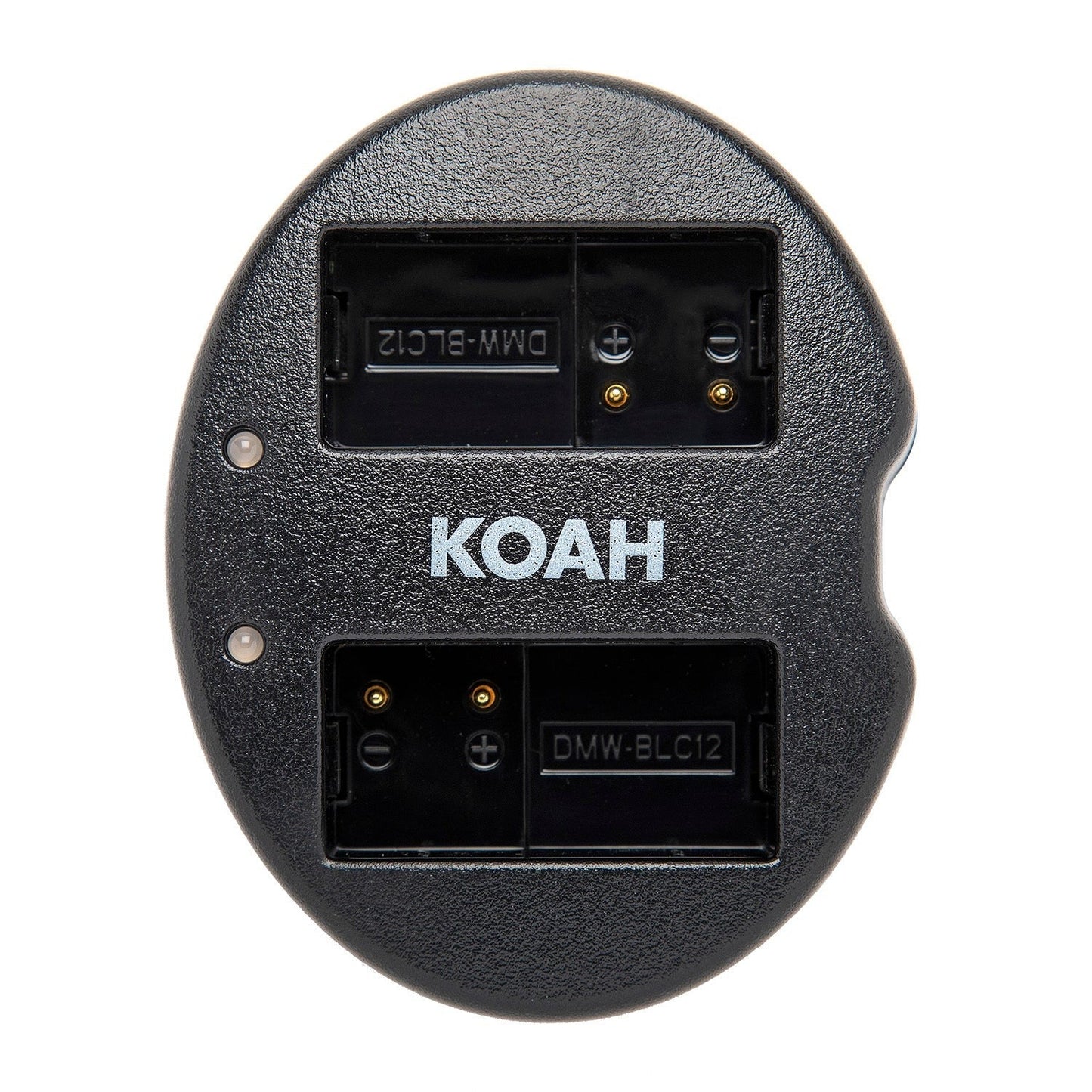 Koah 1600mAh Li-ion Battery for Panasonic DMW-BLC12 (2-pack) with Dual Charger