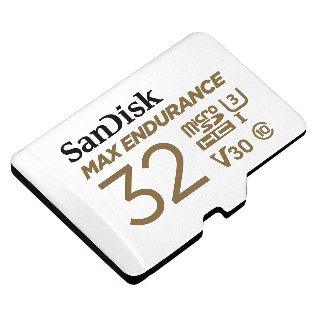 SanDisk 32GB MAX Endurance MicroSDHC Card with Adapter, 100MBPS Read Speed, and 40MBPS Write Speed