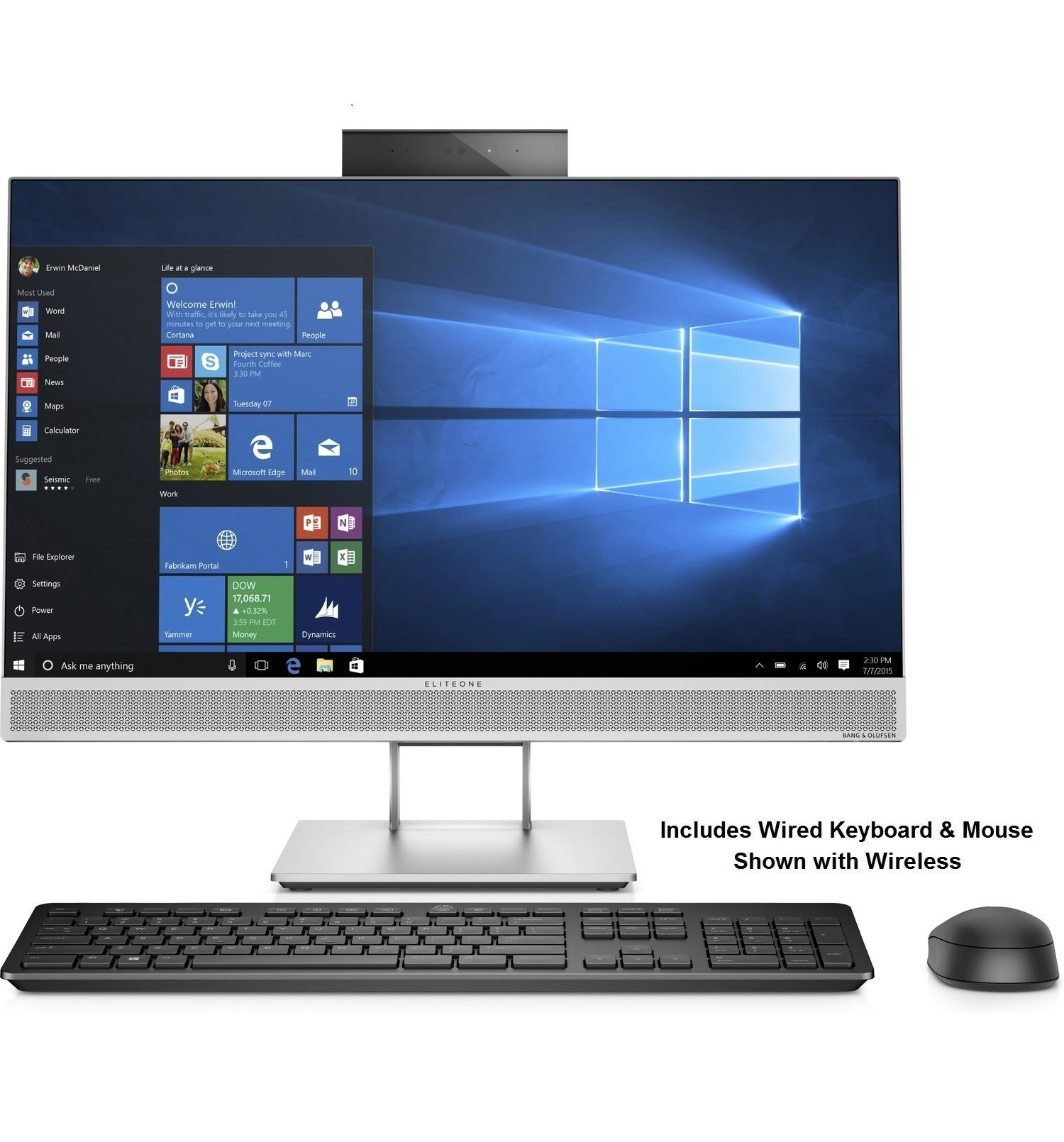 HP EliteOne 800 G4 23.8" FHD Touch All-in-One PC, Intel Core i5-8500, 8GB RAM, 1TB HDD, Windows 10 Pro (Certified Refurbished)