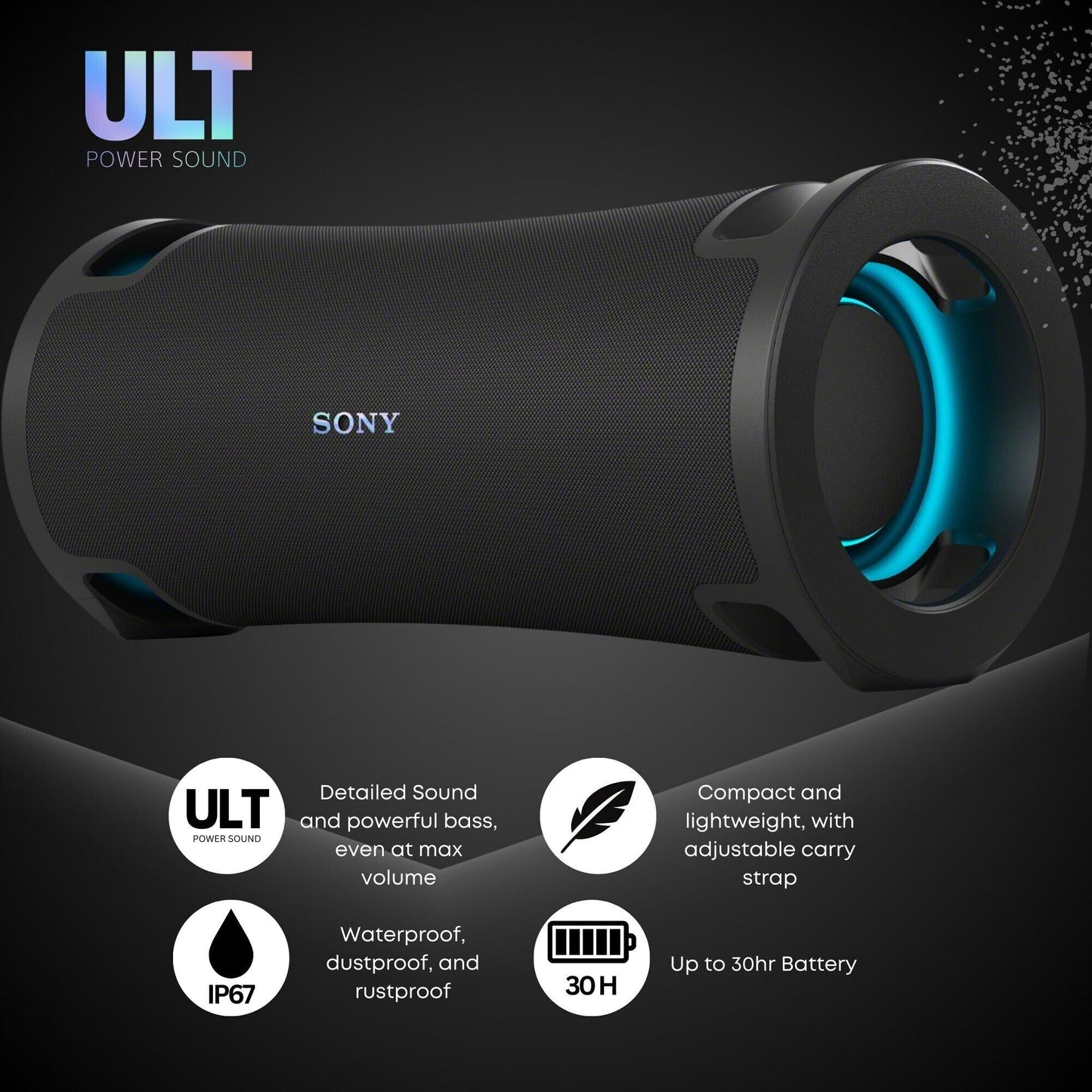Sony ULT FIELD series Speaker - SRSULT70 (Black) (Used)