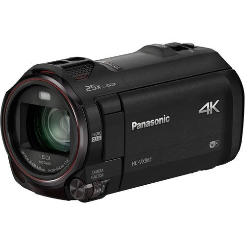 Panasonic HC-VX981K 4K Ultra HD Camcorder with 64GB SD Card and Battery Bundle