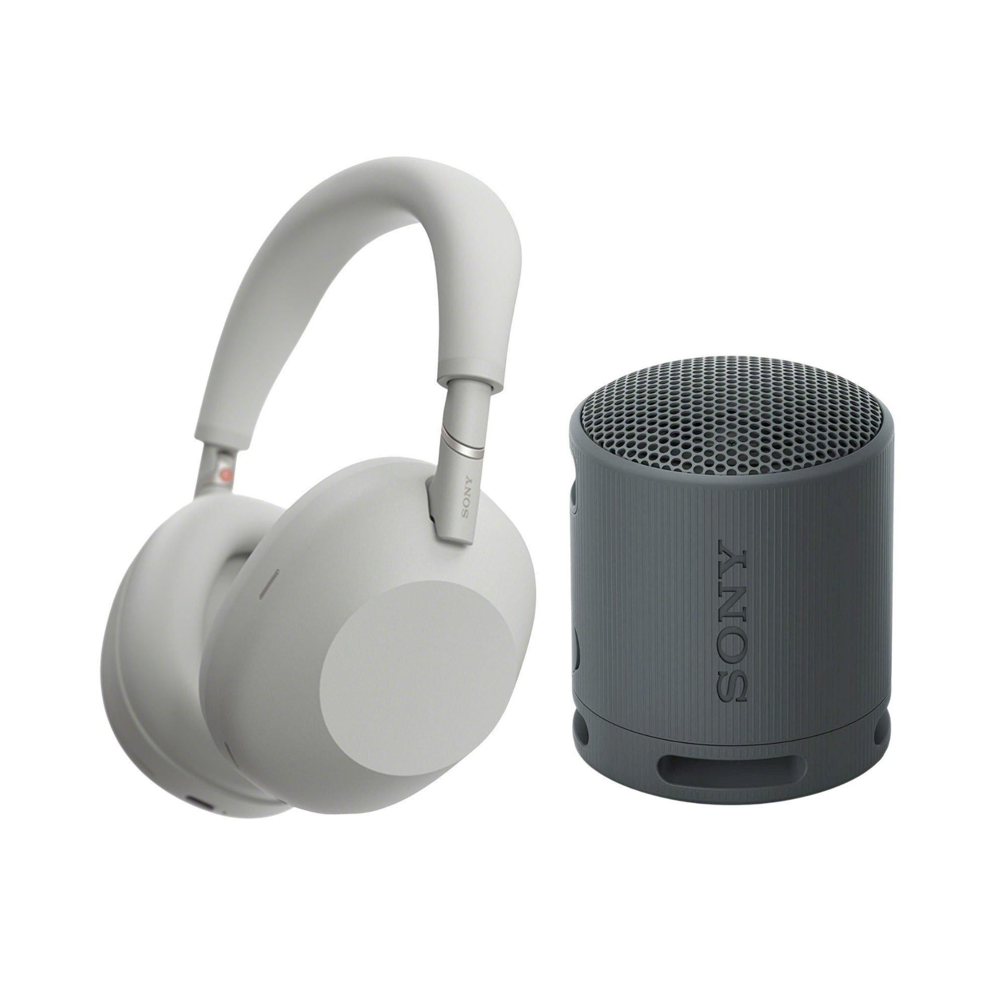 Sony WH-1000XM6 Wireless Noise-Canceling Headphones (Silver) with Bluetooth Speaker Bundle