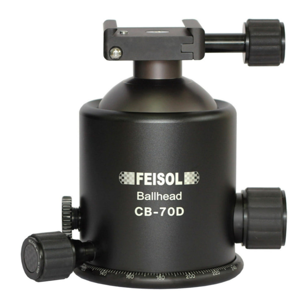 FEISOL Ball Head CB-70D with Durable and Precise Design for Large Series Tripods