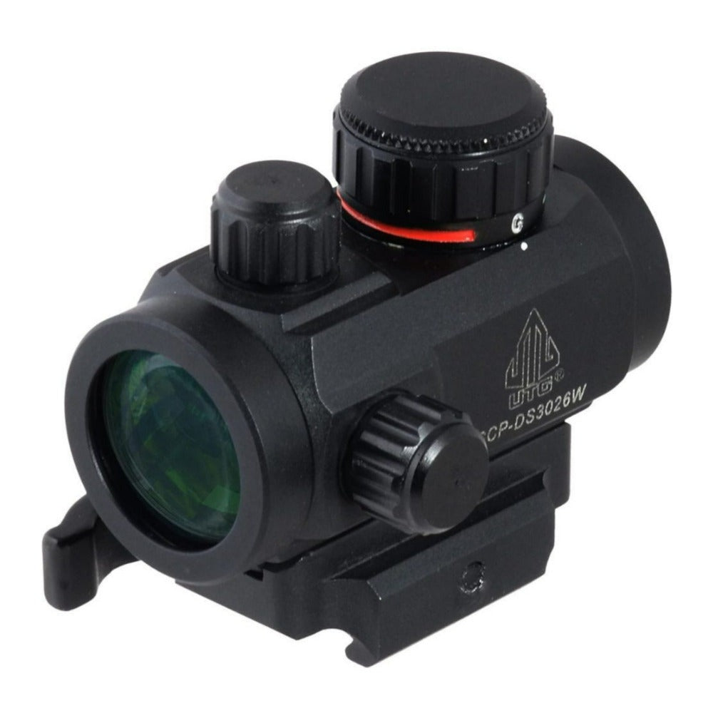 UTG ITA 2.6 Inch Red or Green CQB Micro Dot Black Sight with 30mm Diameter