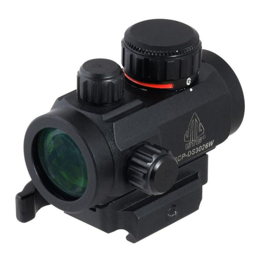 UTG ITA 2.6 Inch Red or Green CQB Micro Dot Black Sight with 30mm Diameter