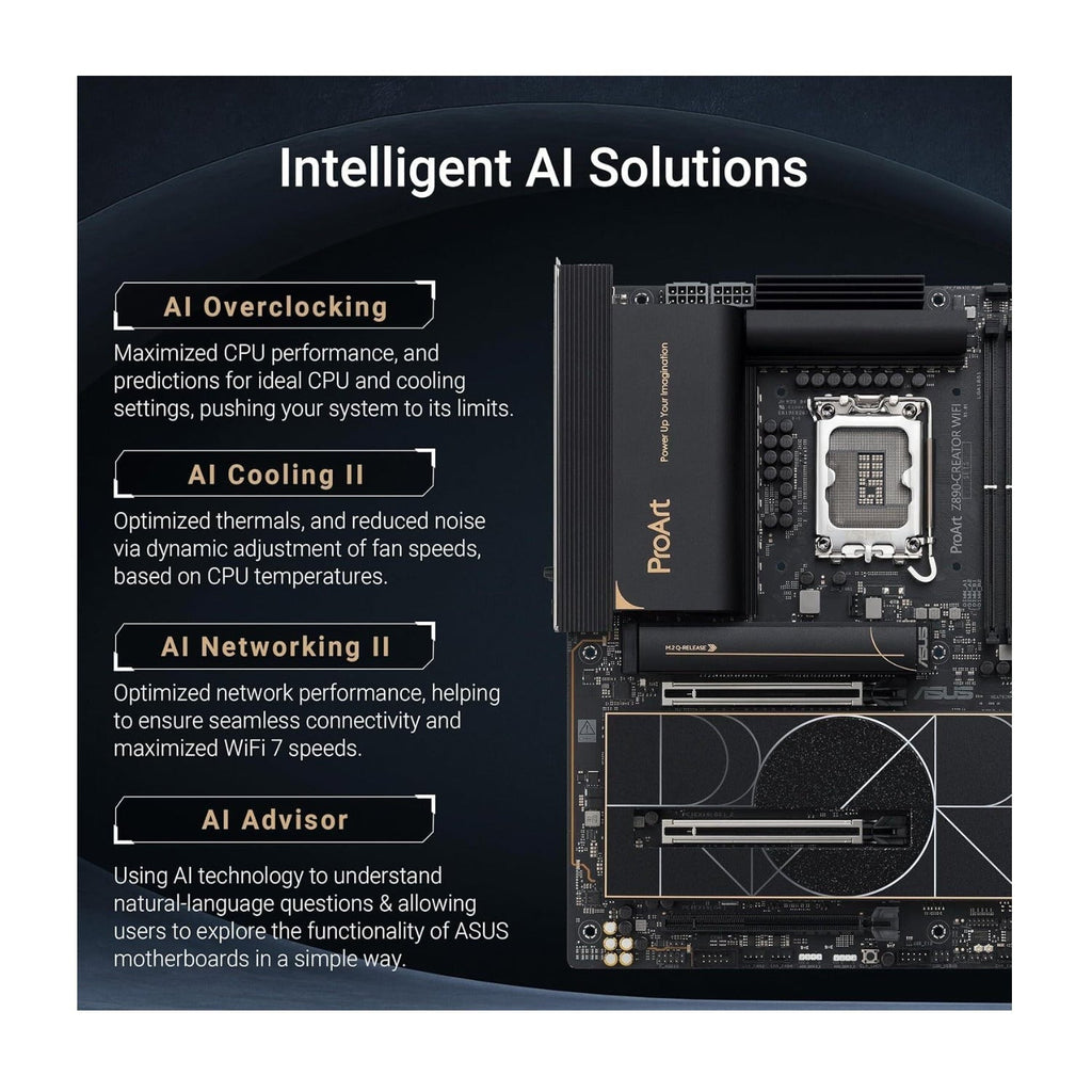 ASUS ProArt Z890-CREATOR WIFI ATX Motherboard Intel Z890 - Thunderbolt 5 Ports