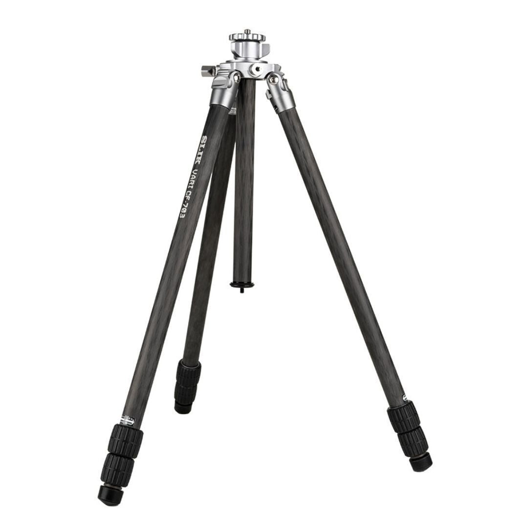 Slik Vari CF-703 Carbon Fiber Tripod Professional Kit with Lightweight and Aluminum Body (Legs Only)