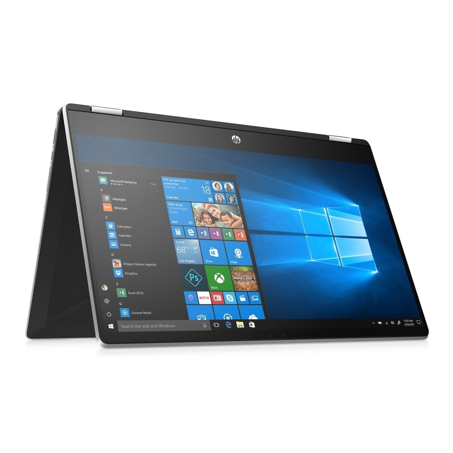 HP x360 Convertible Laptop, 15.6" HD Touch, Intel Core i5-8265U, 8GB RAM, 1TB HDD + 128GB SSD (Certified Refurbished)