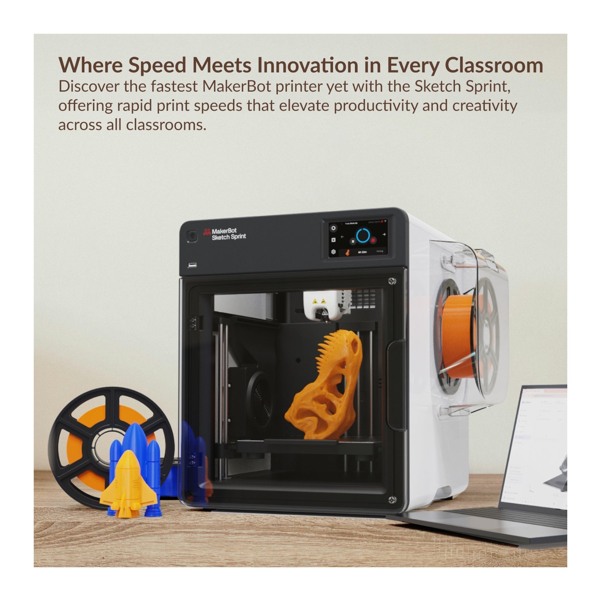MakerBot Sketch Sprint 3D Classroom Bundle with 2-Year UltiMakerCare