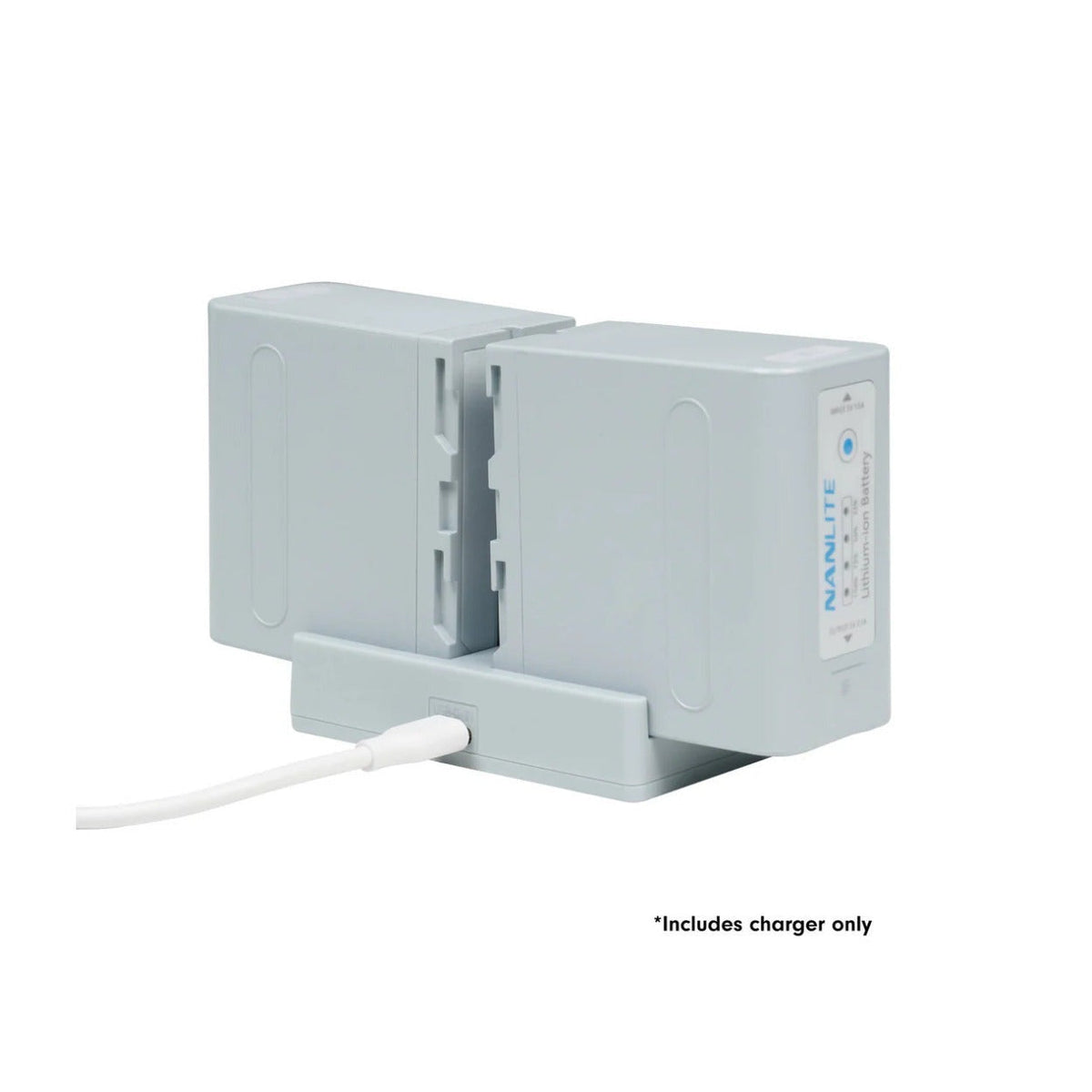 Nanlite Dual-Slot NP-F Battery Charger (Mint Blue)