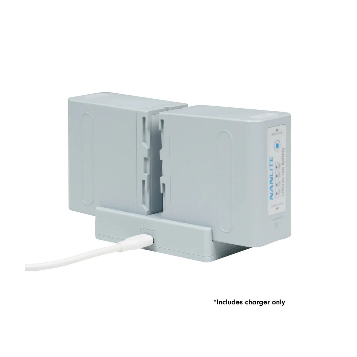 Nanlite Dual-Slot NP-F Battery Charger (Mint Blue)