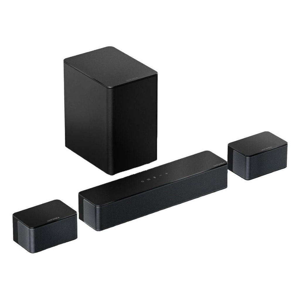 Ultimea Poseidon D50 5.1 Soundbar with 5.25-Inch Bass Subwoofer, SurroundX, and BassMax Technology