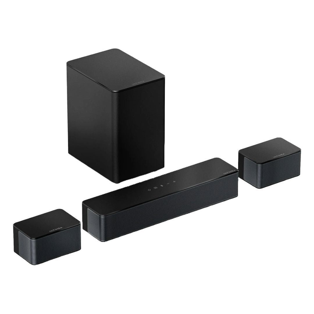 Ultimea Poseidon D50 5.1 Soundbar with 5.25-Inch Bass Subwoofer, SurroundX, and BassMax Technology