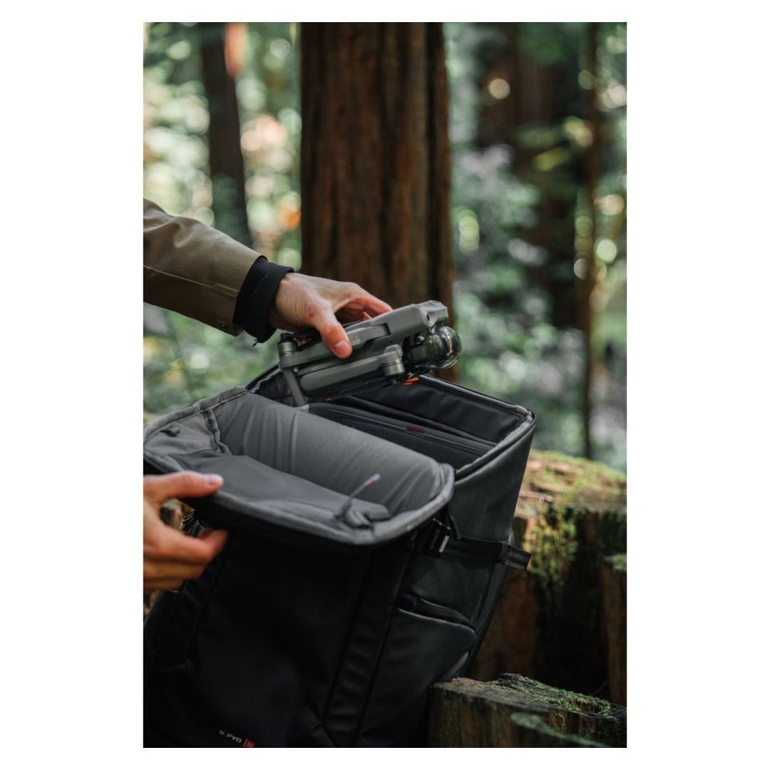 Nanuk N-PVD 30L Backpack with Double-Layered Foam Body for Cameras, Drones, and Accessories (Black)