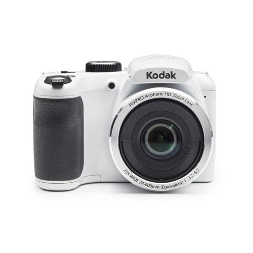 Kodak PIXPRO AZ252 Digital Camera (White) with 32GB SD Card and Tripod Bundle