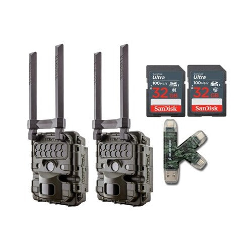 Reconyx HyperFire2 Cellular Covert Camera (2-Pack) with SD Card (2-Pack) Bundle