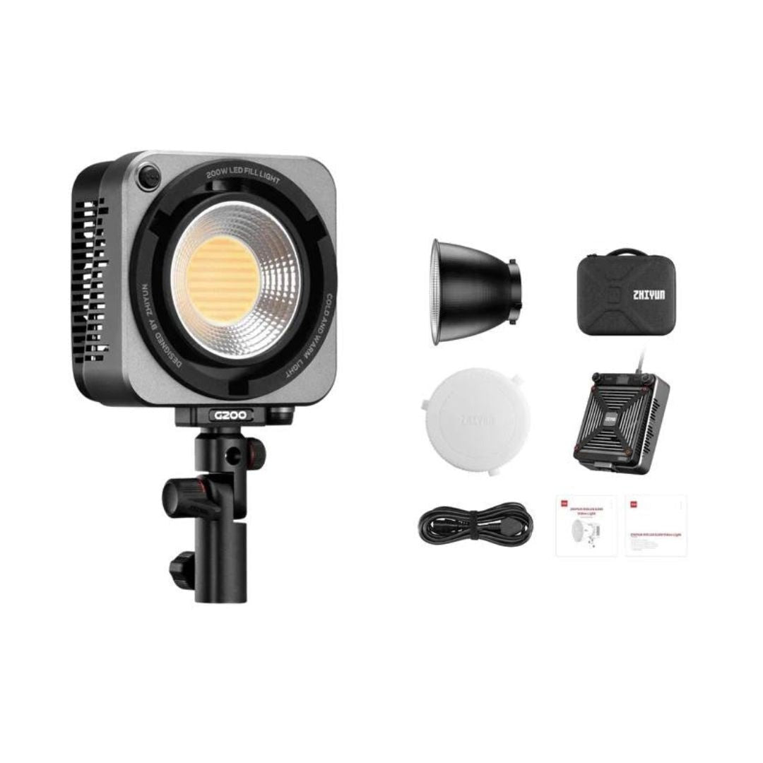 Zhiyun MOLUS G200 Bi-Color LED Monolight with Light Control Separation Design and Seamless Dimming