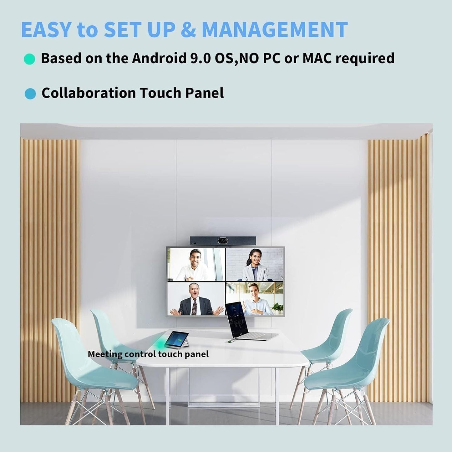 Yealink A20 MeetingBar with CTP18 Collaboration Touch Panel Bundle