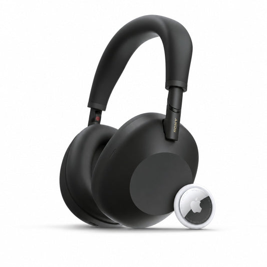 Sony WH-1000XM6 Wireless Noise-Canceling Headphones (Black) with Air Tracker Tag (iOS Only)