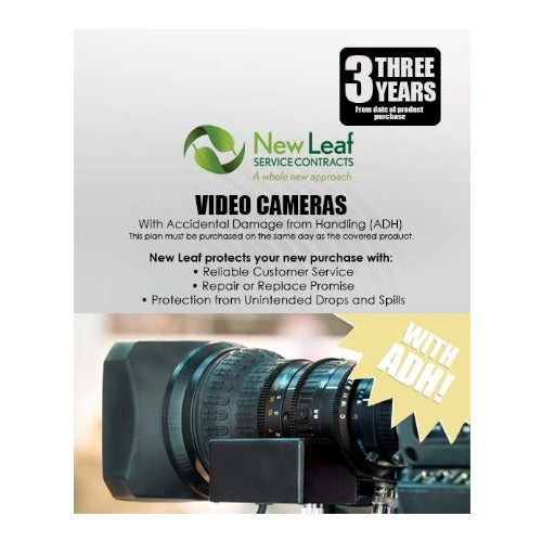New Leaf 3-Year Video Cameras Service Plan with ADH for Products Retailing Under $2000
