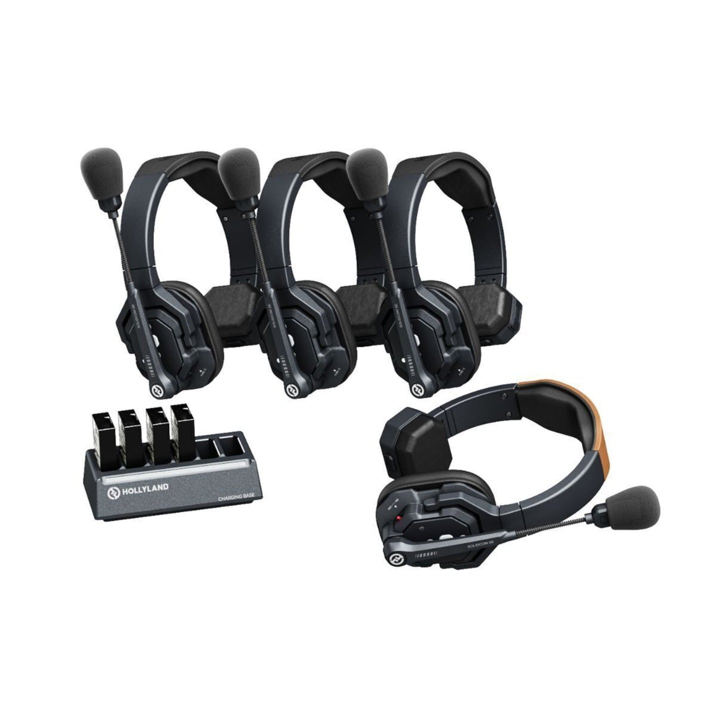 Hollyland Solidcom SE Global 4S 4-Person Single-Ear Headset with Hard Case