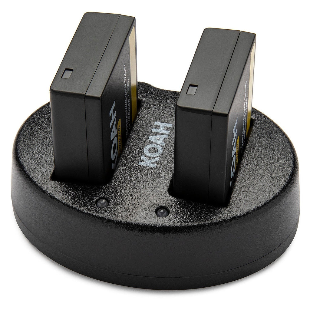 Koah PRO Panasonic DMW-BLG10 2-Pack 1100mAh Battery and Dual Charger