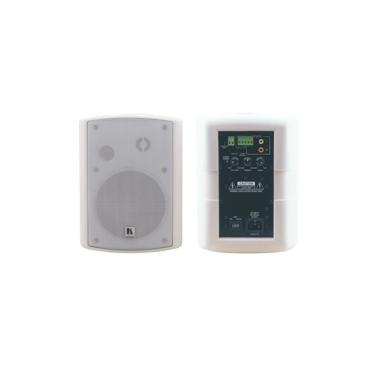 Kramer Tavor 5.25-Inch On-Wall 2-Way Powered Speakers (White)