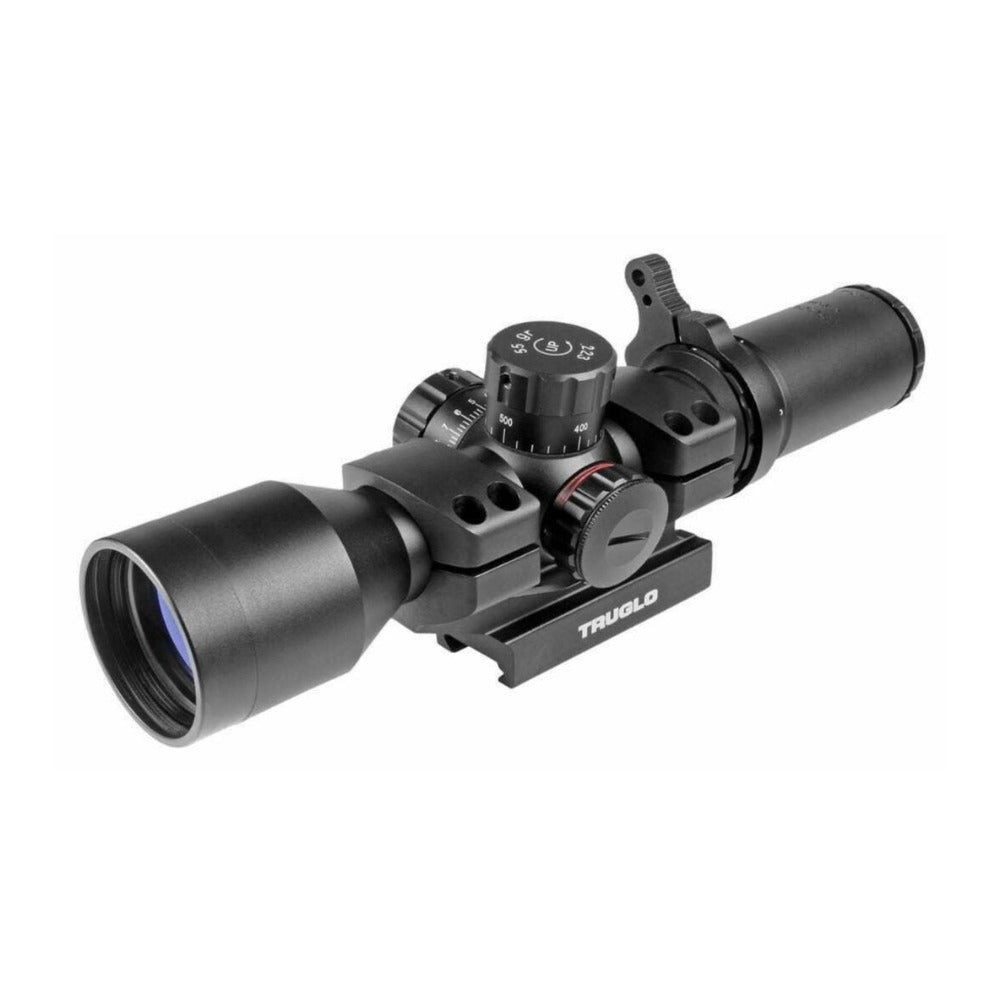 TruGlo Tru-Brite 30 Series 1-6x Illuminated Ring Dual-Color Mil-Dot Riflescope with Mount
