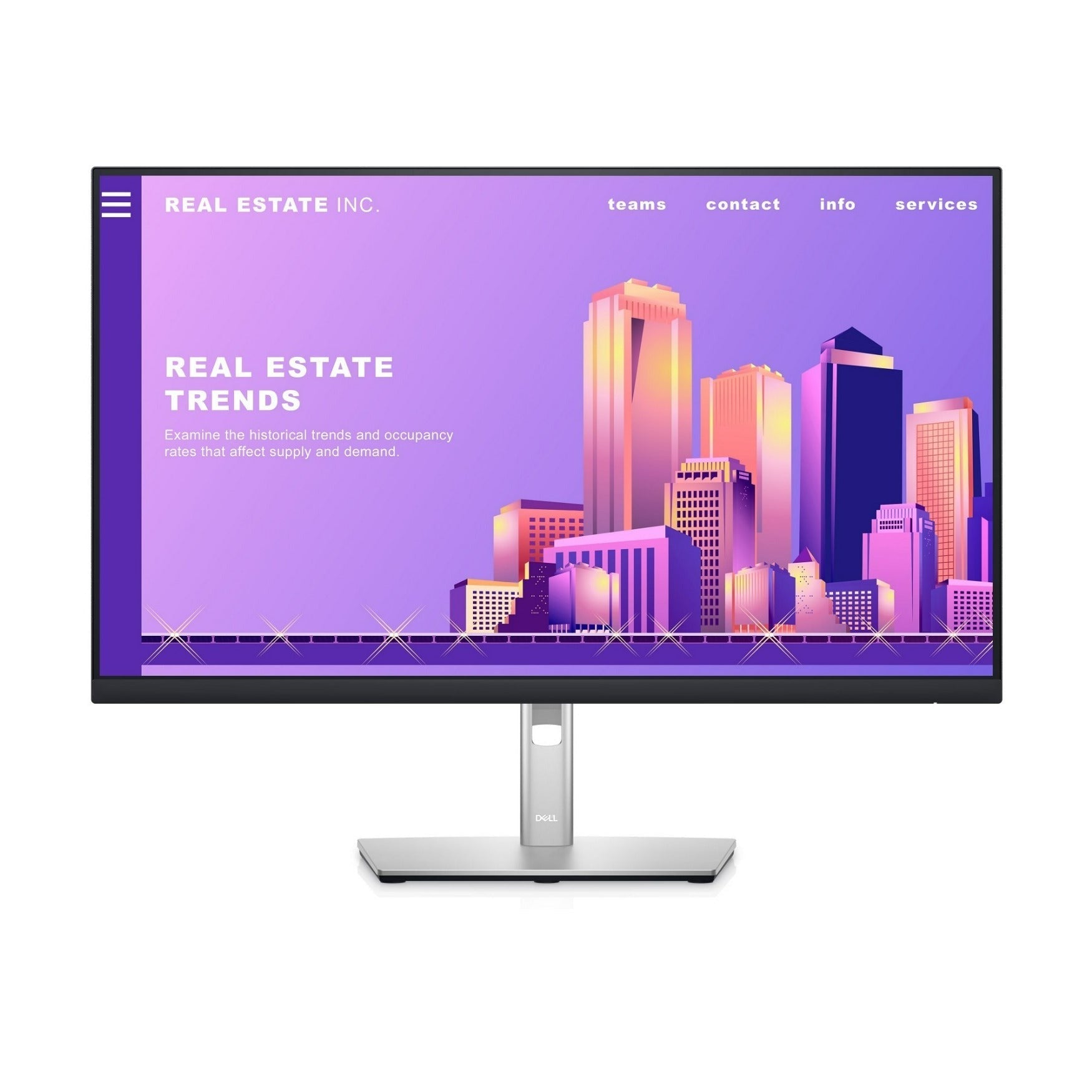Dell P2722H Monitor, 27" Full HD, HDMI/DisplayPort (Certified Refurbished)
